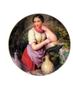 بشقاب دیوار کوب زنان روستا