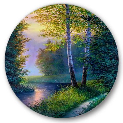 بشقاب دیوارکوب طرح منظره
