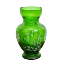 گلدان سبز شیشه ای