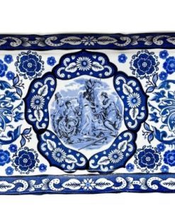 دیس چینی قلم آبی دسته دار