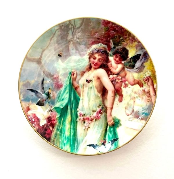 بشقاب دیوارکوب طرح فرشتگان کد ۱