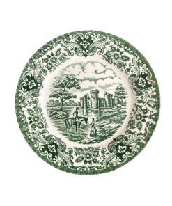 بشقاب دیوارکوب طرح لیلی و مجنون دور سبز کد 6