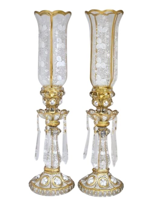 شمعدان لاله شیشه ای