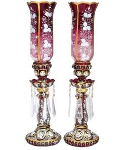 شمعدان لاله شیشه ای