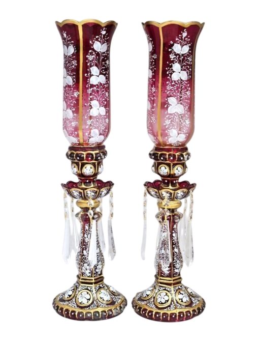 شمعدان لاله شیشه ای