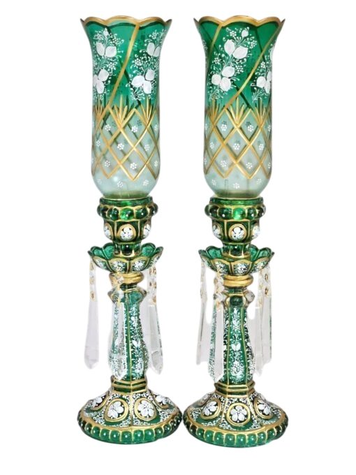 شمعدان لاله شیشه ای