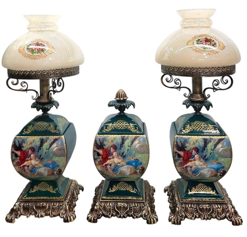 آباژور چینی مدل فانوسی | ست