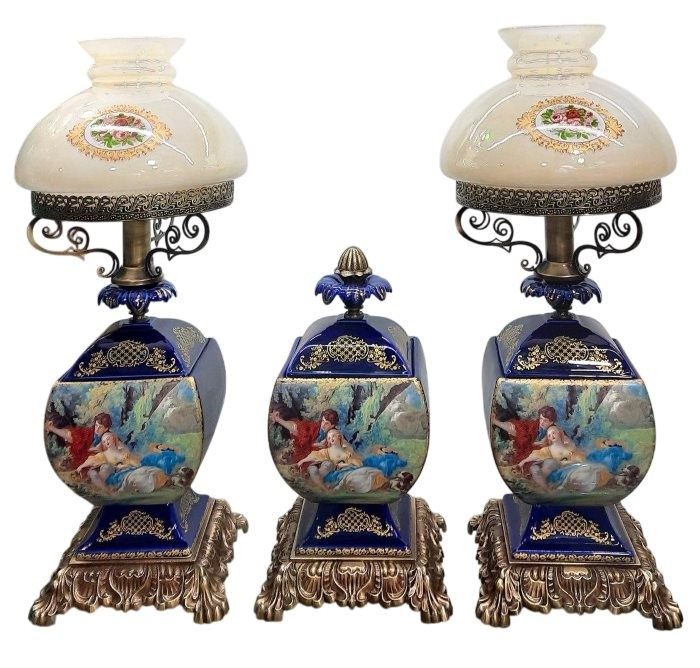 آباژور چینی مدل فانوسی | ست