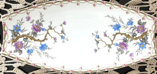 دیس مستطیل چینی متوسط طرح گل
