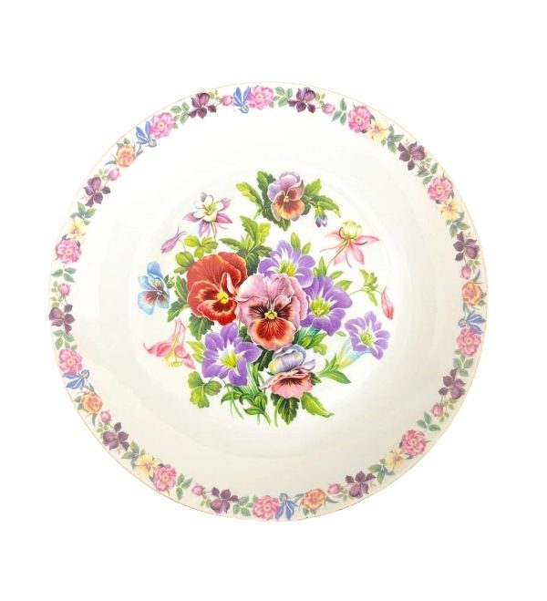 بشقاب دیوارکوب طرح گل قطر 21 کد 7