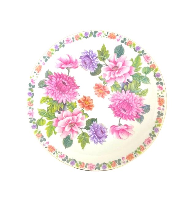 بشقاب دیوارکوب طرح گل قطر 21 کد 6