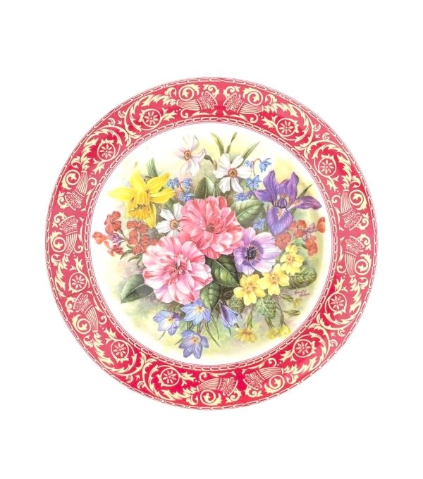 بشقاب دیوارکوب طرح گل کد 5