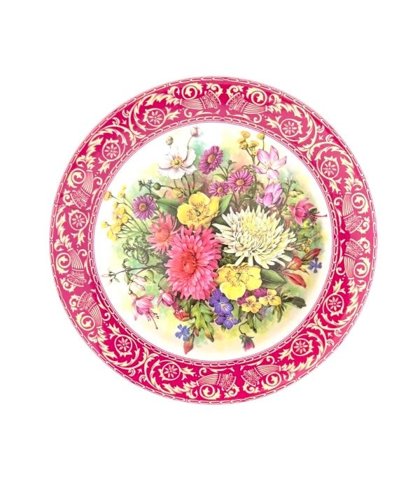 بشقاب دیوارکوب طرح گل کد 3