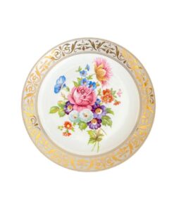 بشقاب دیوارکوب طرح گل قطر 21 کد 9