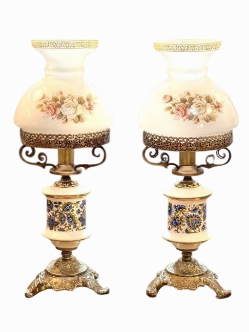 آباژور چینی قدیمی طلاکوب