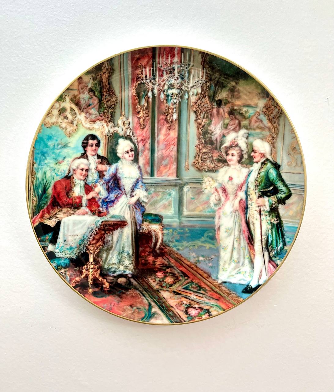 بشقاب دیوارکوب طرح کلاسیک قطر 26 کد 37