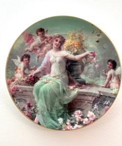 بشقاب دیوارکوب طرح فرشتگان قطر 19 کد 4