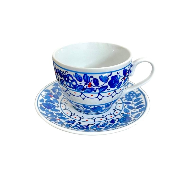 سرویس چای خوری قلم آبی گردنر قدیمی