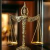 مجسمه ترازوی عدالت برنجی