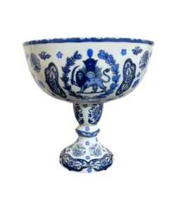 ظرف پایه دار قلم آبی