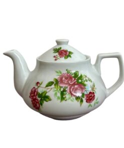 قوری چینی گل سرخی کد 1