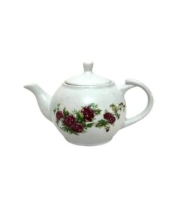 قوری چینی گل سرخی کد 2